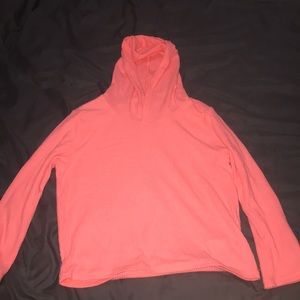 Pink hoodie top